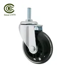 CCE Caster 3 дюймов поворотный PU стволовых ролик Кастер колеса замена