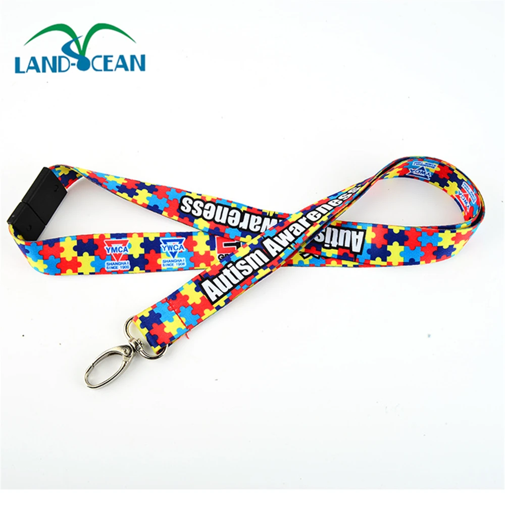 Custom Silk Screen Printing Polyester Lanyard Promotional Custom