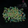 Natural Ethiopian Opal 2mm to 20mm Round Faceted Cut Multi Fire Opal Color Loose Gemstone