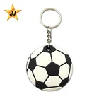 Hot Sale Cheap PVC Football Round Shape Bottle Opener Key Chain