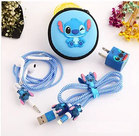 custom cartoon cable charging data cables protector rubber saver protector for mobile with usb cable data charger - ANKUX.COM