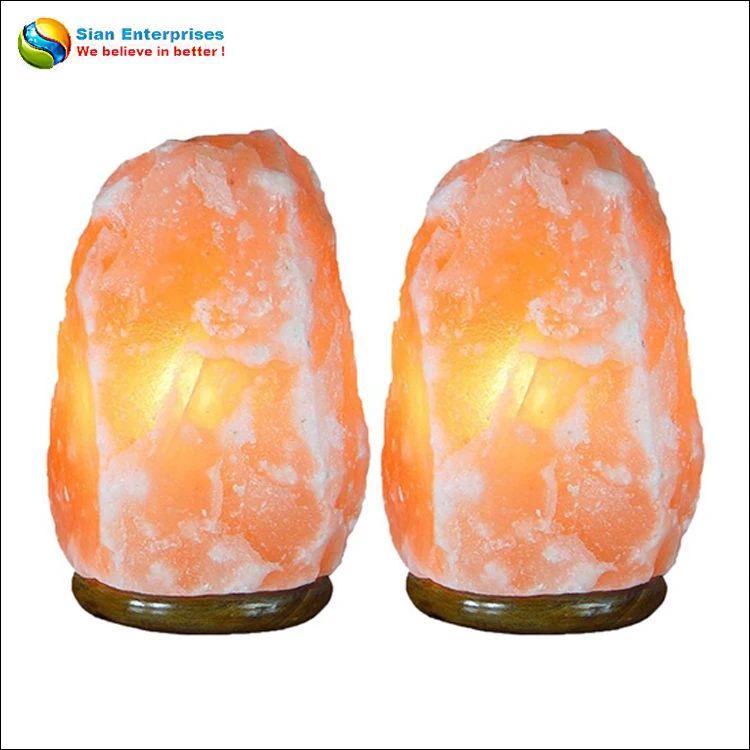 rock salt table lamp