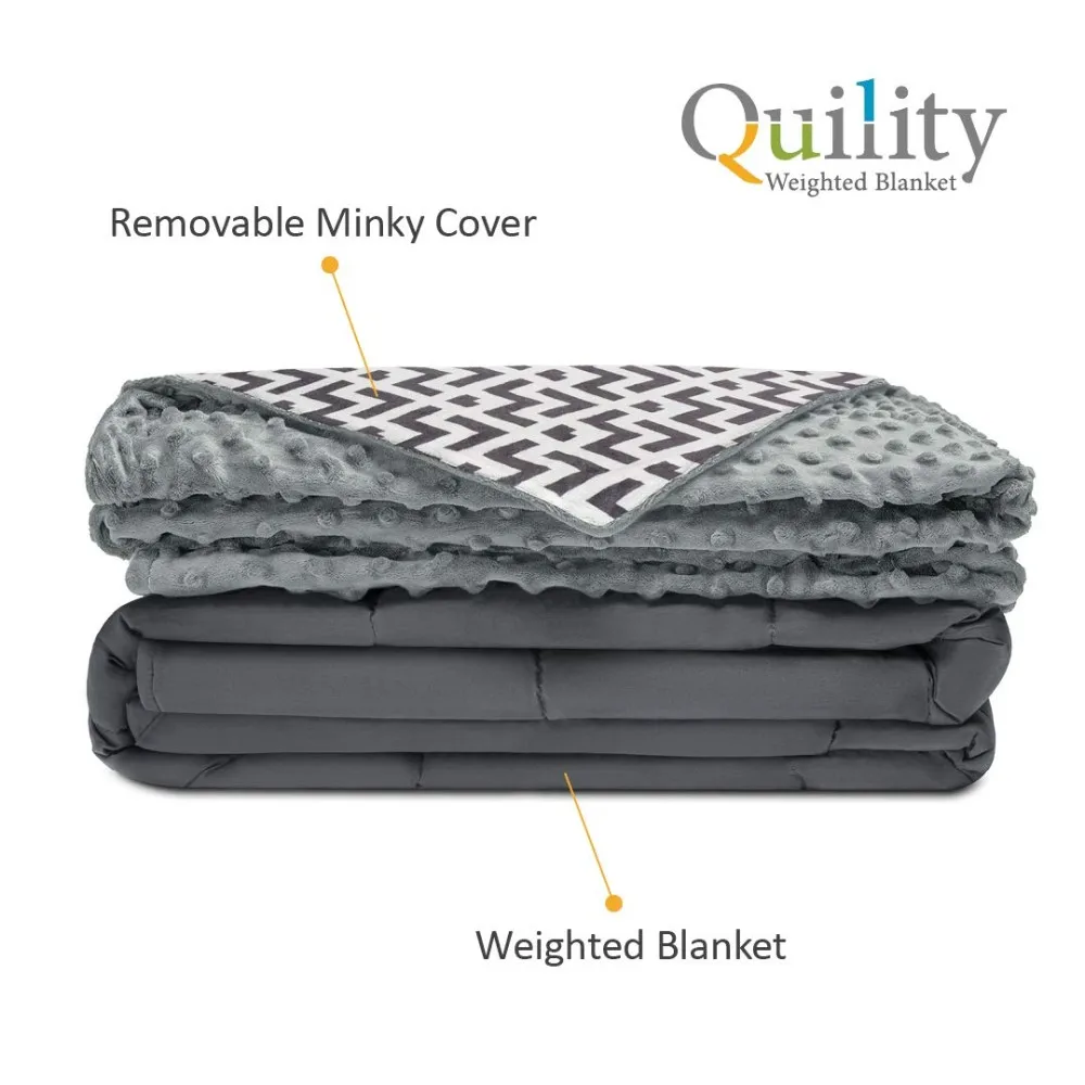 premium adult weighted blanket & removable cover