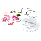 Blank Printing Keychain Promotion Metal Key Ring Acrylic Key Chain