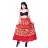 Indian Block Printed Cotton Wrap Skirt
