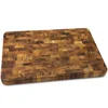 High quality and beautiful rectangle cutlery end-grain acacia cutting board made in Vietnam