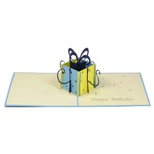 birthday gift box 3d origami card hot sales pop up handmade