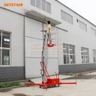 electric hydraulic man lift light weight aluminum hydraulic lift elevator