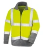 Hi Vis Fleece Jacket Hi Viz Fleece Lined Bomber Jacket Yellow Orange Work wear safety hi vis fleece jacket
