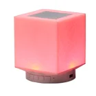 LED Night Light Wireless Speaker With Touch Control LED Light Changing Bedside Lamp mi bluetooth speaker