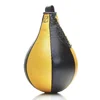 Real Leather Hanging Boxing Ball Pear-Shaped Boxing Speed Dodge Ball Punch Bag for Punching Training Gym Fitness and Platform