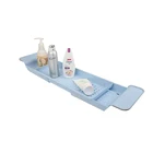 Hot Sale Retractable Plastic Bathroom Drain Rack Tub Tray