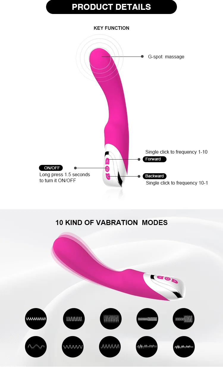 10 Speed Strong Pretty Love Vibrator Realistic Dildo Rabbot Vibrator Adult Toys