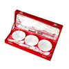 7 piece silver plated gifts serving bowl tray Indian souvenir wedding unique favors