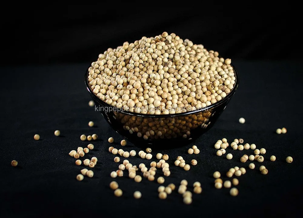 100% natural cleaned whole white pepper for buyer