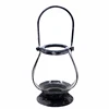 3D Grey Stone Iron Glass Lantern with T Lite