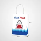 BD016 shark theme party gift bag happy birthday party supplies for kid and party decoration factory wholesale