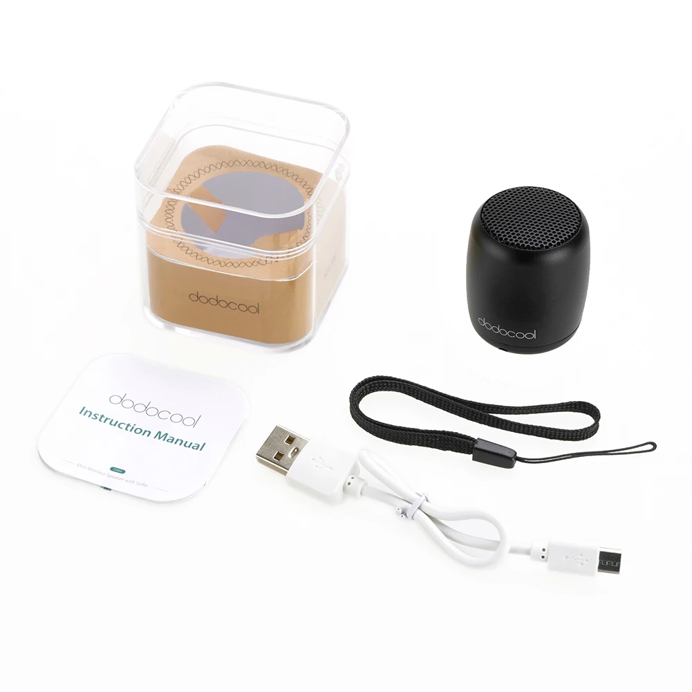 dodocool Mini Portable Rechargeable Wireless Speaker Maximum 4-Hour Playtime / 33-Feet Wireless Range DA84B-1 - ANKUX.COM