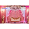 Glamorous Wedding Candle Backwall, Marriage Stage Metal Candle Wall, Indian Wedding Backstage Decor