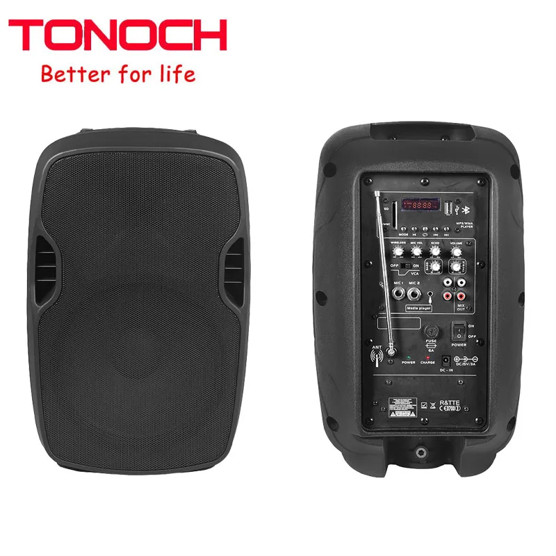 Active Rechargeable 8 inch Multimedia Power Amplifier Module Outdoor Built-in Battery for active speaker - ANKUX.COM