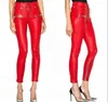 Lady's Faux Leather Zipper Pencil Lace Up Pants Womens tights/high waist sweatpants trouser /Custom Quality Sweat trouser