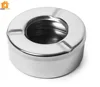 Ski Group Of Stainless Steel Round Ash Tray With Stylish Design
