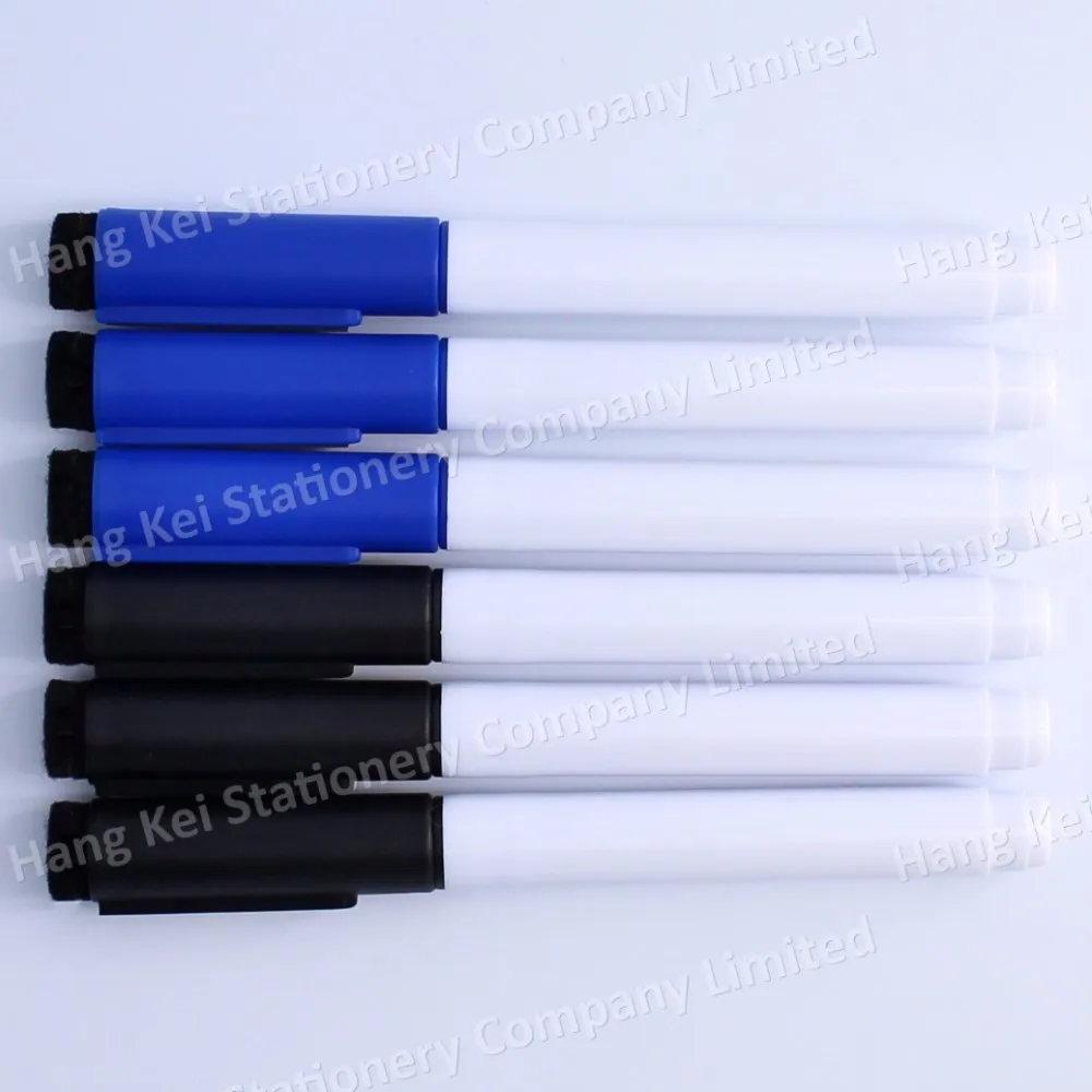 Kids and adults multi colors dry erase whiteboard marker pen with eraser