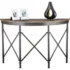 Industrial Rustic Wood & Iron Console, Vintage Iron & Wood Console Table
