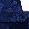 Navy blue embossed polyester spandex knitted korea upholstery velvet fabric for jewelry box