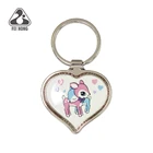 Custom Heart Shape Digital Printing Keychain