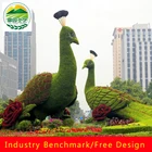 Animal Shape Simulation Green Grass Ornaments Emulational Green Plant Bonsai Grass animal decoration