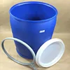 Top quality 200 litre 55 gallon blue plastic drum with closed top as chemicals or water's package for sale