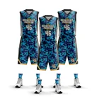8 Year Factory Digital Sublimation College Camo Jersey Man Basketball Uniform