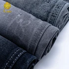 Indigo blue colored denim fabric for jeans