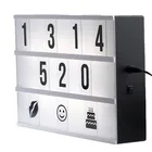 USB Cinematic LightBox LED Letter Mini Cinema Light Box A5 With Replaceable Letters Anniversary Gifts