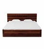 Modern look with Storage in Red Honey Finish Solid Wood King Size Bed