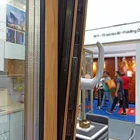 Hot sale aluminum fame hardware inward tilt and turn basement window price for sale