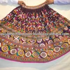 old antique long skirts with mirrir work full hand embroidery