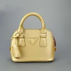 Metallic Gold Mini Girls Princess Leather Handbag Shoulder Bag