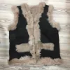New Women's Cheap Shearling Leather Sheepskin Long Haired Real Toscana Fur Vest