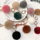 Hand made genuine rabbit&raccoon &mink fur ball &pompom in bright color for earrings and keychain