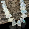 Natural Raw Aura Quartz Stones Strand Loose Gem Stones Home Decor Healing Crystals Angel Aura Quartz