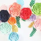 Wedding Paper Wedding Wedding Backdrop Decoration Handmade Colorful Wedding Backdrop Decoration Paper Flowers