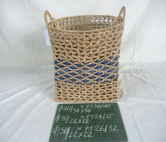 top beautiful seagrass beach basket natural wicker bread basket