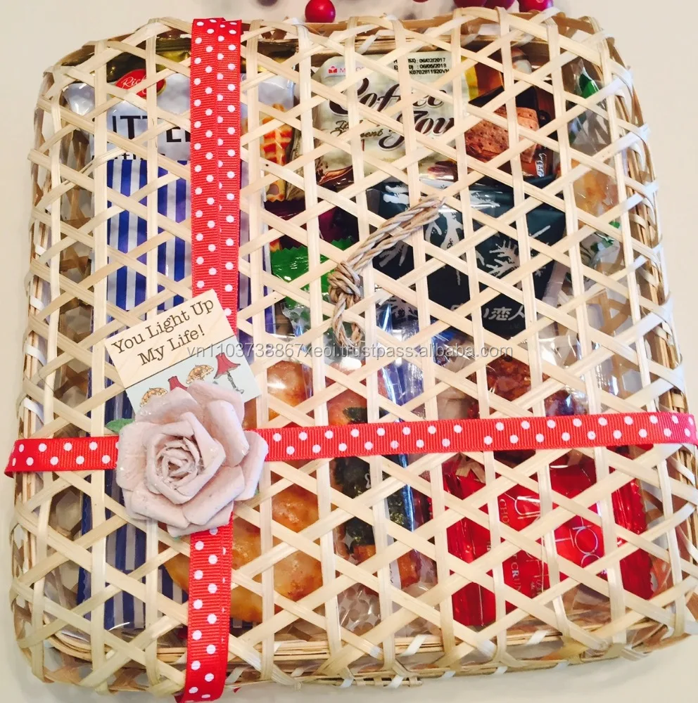 bamboo basket for flower or gift/ bamboo basket/ gift basket