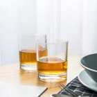 Lead-Free Crystal Round Whiskey Rocks Glasses with Heavy Base and custom logo