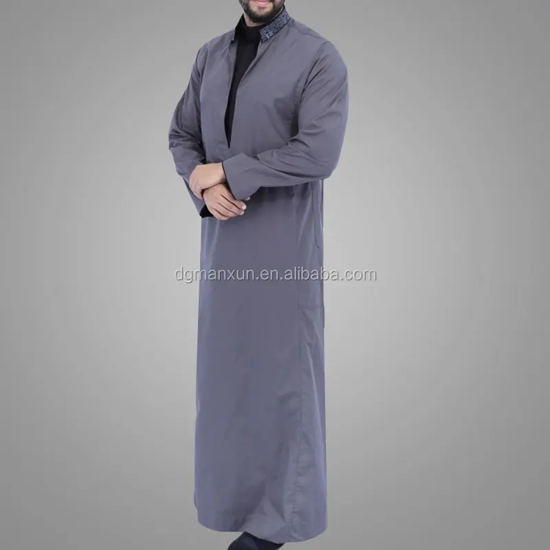 Long sleeve new style kuwait style muslim men thobe