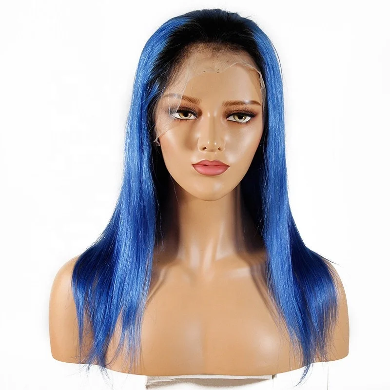 2019 Products Virgin Hair Vendors 9a 1b Blue Straight Weaving Lace