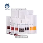 Zip Lock Stand Up Pouch Window Heat Seal Ziplock Kraft Paper Bag With Zipper