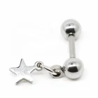 Simple style star dangle cartilage body ear piercing jewelry